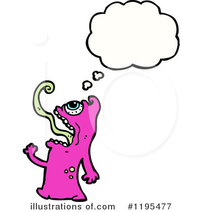 Royalty-Free (RF) Monster Clipart Illustration by lineartestpilot - Stock Sample #1195477