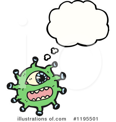 Royalty-Free (RF) Monster Clipart Illustration by lineartestpilot - Stock Sample #1195501
