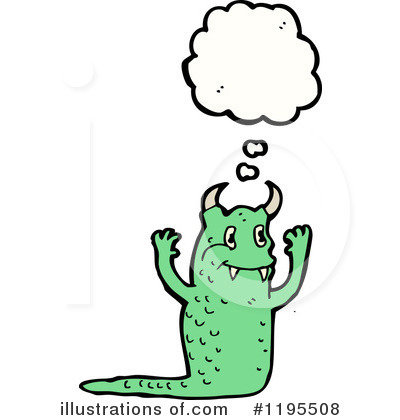 Royalty-Free (RF) Monster Clipart Illustration by lineartestpilot - Stock Sample #1195508
