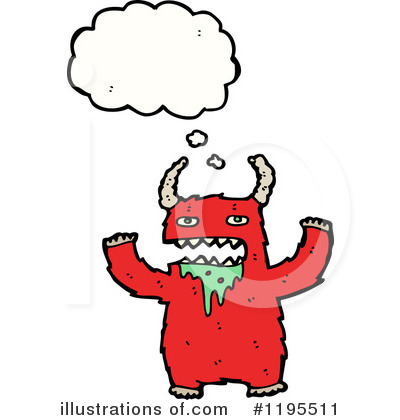 Royalty-Free (RF) Monster Clipart Illustration by lineartestpilot - Stock Sample #1195511