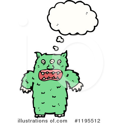 Royalty-Free (RF) Monster Clipart Illustration by lineartestpilot - Stock Sample #1195512