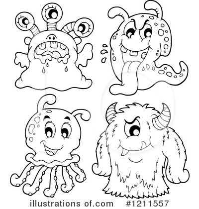 Monsters Clipart #1211557 by visekart