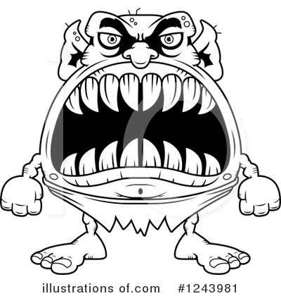 Royalty-Free (RF) Monster Clipart Illustration by Cory Thoman - Stock Sample #1243981