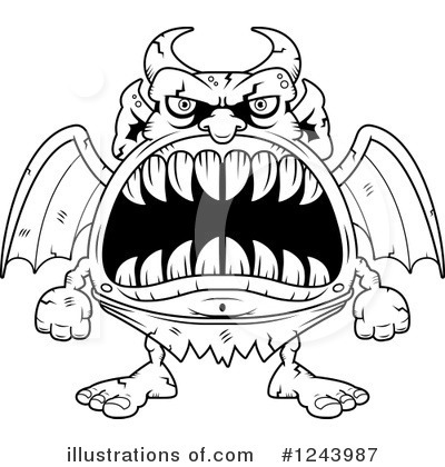 Royalty-Free (RF) Monster Clipart Illustration by Cory Thoman - Stock Sample #1243987