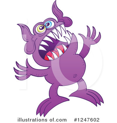 Royalty-Free (RF) Monster Clipart Illustration by Zooco - Stock Sample #1247602