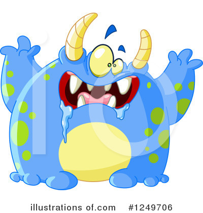 Royalty-Free (RF) Monster Clipart Illustration by yayayoyo - Stock Sample #1249706