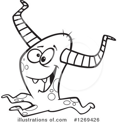 Royalty-Free (RF) Monster Clipart Illustration by toonaday - Stock Sample #1269426