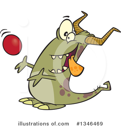 Royalty-Free (RF) Monster Clipart Illustration by toonaday - Stock Sample #1346469