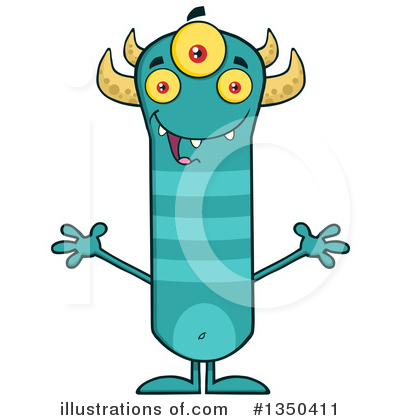 Monsters Clipart #1350411 by Hit Toon