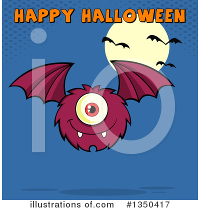 Royalty-Free (RF) Monster Clipart Illustration by Hit Toon - Stock Sample #1350417