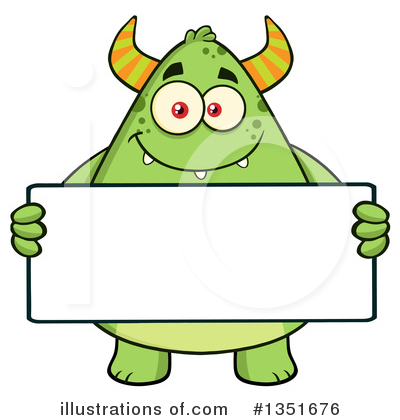 Royalty-Free (RF) Monster Clipart Illustration by Hit Toon - Stock Sample #1351676