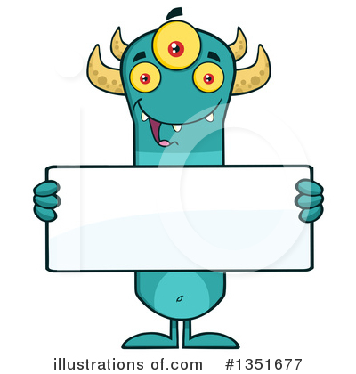 Royalty-Free (RF) Monster Clipart Illustration by Hit Toon - Stock Sample #1351677