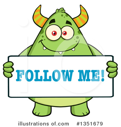 Follow Me Clipart #1351679 by Hit Toon
