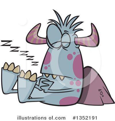 Royalty-Free (RF) Monster Clipart Illustration by toonaday - Stock Sample #1352191