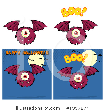 Royalty-Free (RF) Monster Clipart Illustration by Hit Toon - Stock Sample #1357271