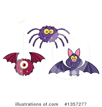 Flying Bat Clipart #1357277 by Hit Toon