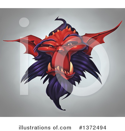 Royalty-Free (RF) Monster Clipart Illustration by Tonis Pan - Stock Sample #1372494