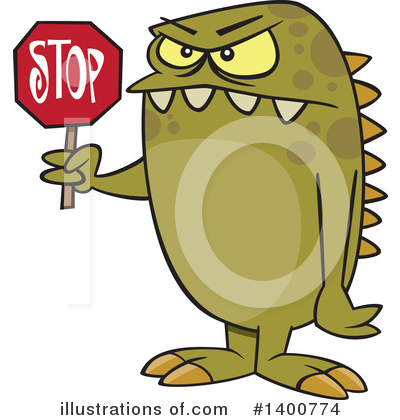 Royalty-Free (RF) Monster Clipart Illustration by toonaday - Stock Sample #1400774