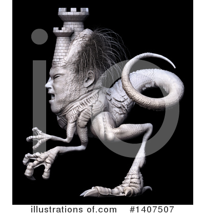 Monster Clipart #1407507 by Leo Blanchette