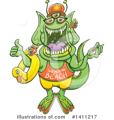 Royalty-Free (RF) Monster Clipart Illustration by Zooco - Stock Sample #1411217