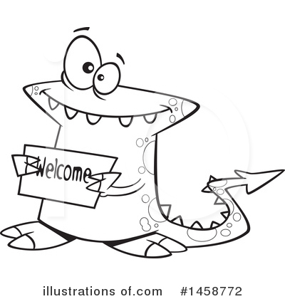 Royalty-Free (RF) Monster Clipart Illustration by toonaday - Stock Sample #1458772