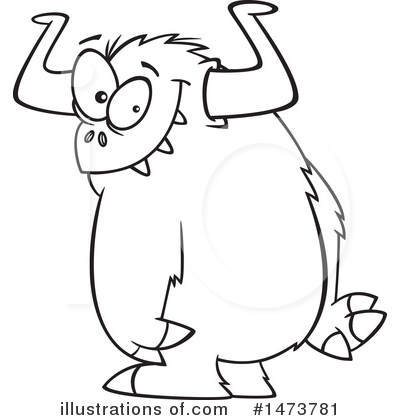 Royalty-Free (RF) Monster Clipart Illustration by toonaday - Stock Sample #1473781