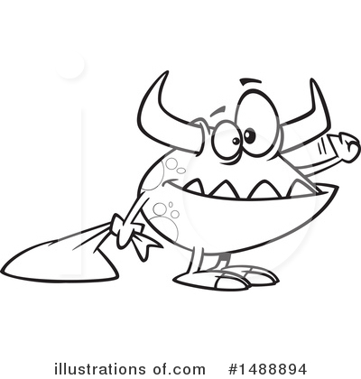 Royalty-Free (RF) Monster Clipart Illustration by toonaday - Stock Sample #1488894