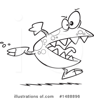 Royalty-Free (RF) Monster Clipart Illustration by toonaday - Stock Sample #1488896