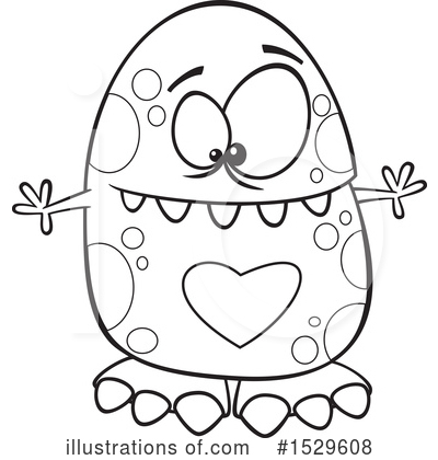 Royalty-Free (RF) Monster Clipart Illustration by toonaday - Stock Sample #1529608