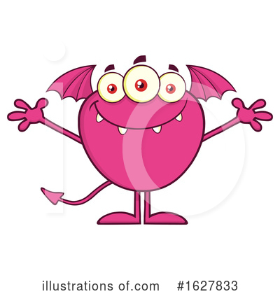 Royalty-Free (RF) Monster Clipart Illustration by Hit Toon - Stock Sample #1627833