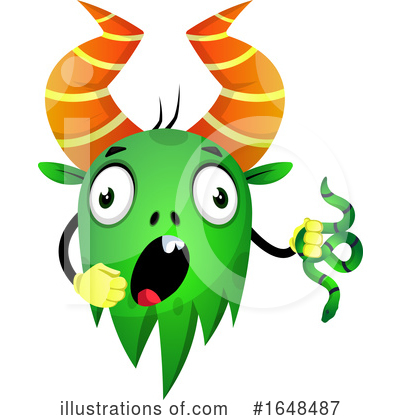 Green Monster Clipart #1648487 by Morphart Creations