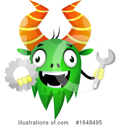 Green Monster Clipart #1648495 by Morphart Creations