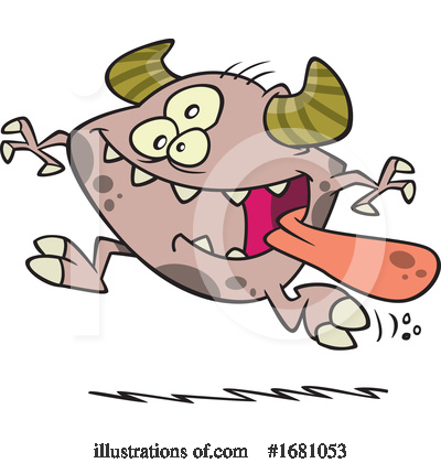 Royalty-Free (RF) Monster Clipart Illustration by toonaday - Stock Sample #1681053