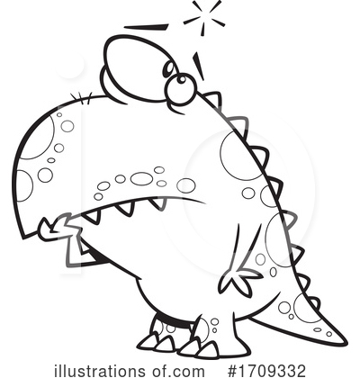 Royalty-Free (RF) Monster Clipart Illustration by toonaday - Stock Sample #1709332