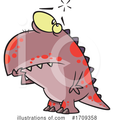 Royalty-Free (RF) Monster Clipart Illustration by toonaday - Stock Sample #1709358