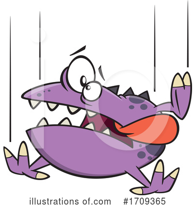 Royalty-Free (RF) Monster Clipart Illustration by toonaday - Stock Sample #1709365
