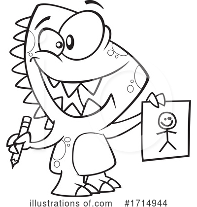 Royalty-Free (RF) Monster Clipart Illustration by toonaday - Stock Sample #1714944