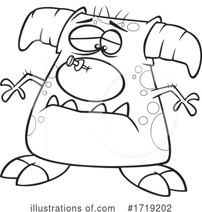 Royalty-Free (RF) Monster Clipart Illustration by toonaday - Stock Sample #1719202