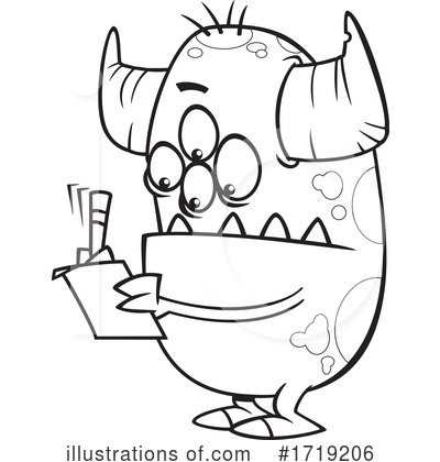 Royalty-Free (RF) Monster Clipart Illustration by toonaday - Stock Sample #1719206
