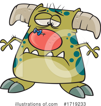 Royalty-Free (RF) Monster Clipart Illustration by toonaday - Stock Sample #1719233