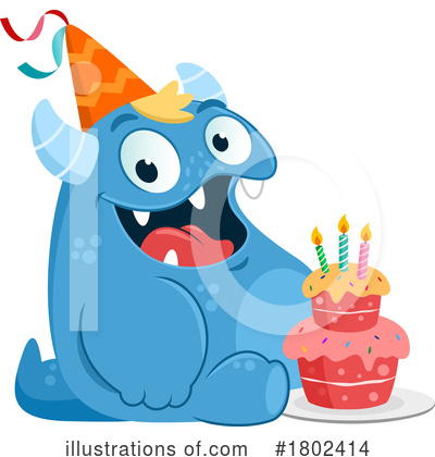 Birthday Cake Clipart #1802414 by Hit Toon