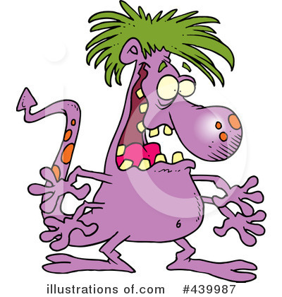 Royalty-Free (RF) Monster Clipart Illustration by toonaday - Stock Sample #439987