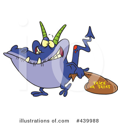Royalty-Free (RF) Monster Clipart Illustration by toonaday - Stock Sample #439988
