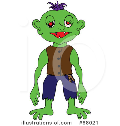 Royalty-Free (RF) Monster Clipart Illustration by Pams Clipart - Stock Sample #68021
