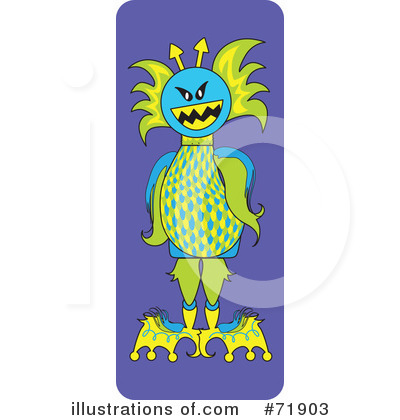 Royalty-Free (RF) Monster Clipart Illustration by inkgraphics - Stock Sample #71903