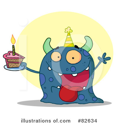 Royalty-Free (RF) Monster Clipart Illustration by Hit Toon - Stock Sample #82634