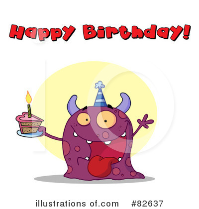 Royalty-Free (RF) Monster Clipart Illustration by Hit Toon - Stock Sample #82637