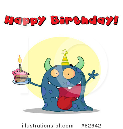 Royalty-Free (RF) Monster Clipart Illustration by Hit Toon - Stock Sample #82642