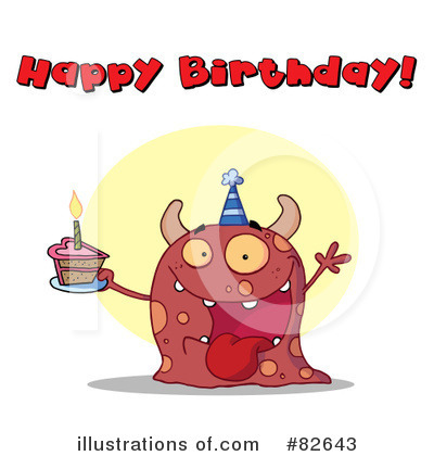 Royalty-Free (RF) Monster Clipart Illustration by Hit Toon - Stock Sample #82643