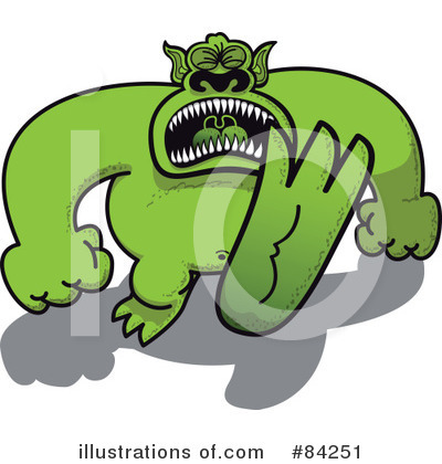 Royalty-Free (RF) Monster Clipart Illustration by Zooco - Stock Sample #84251